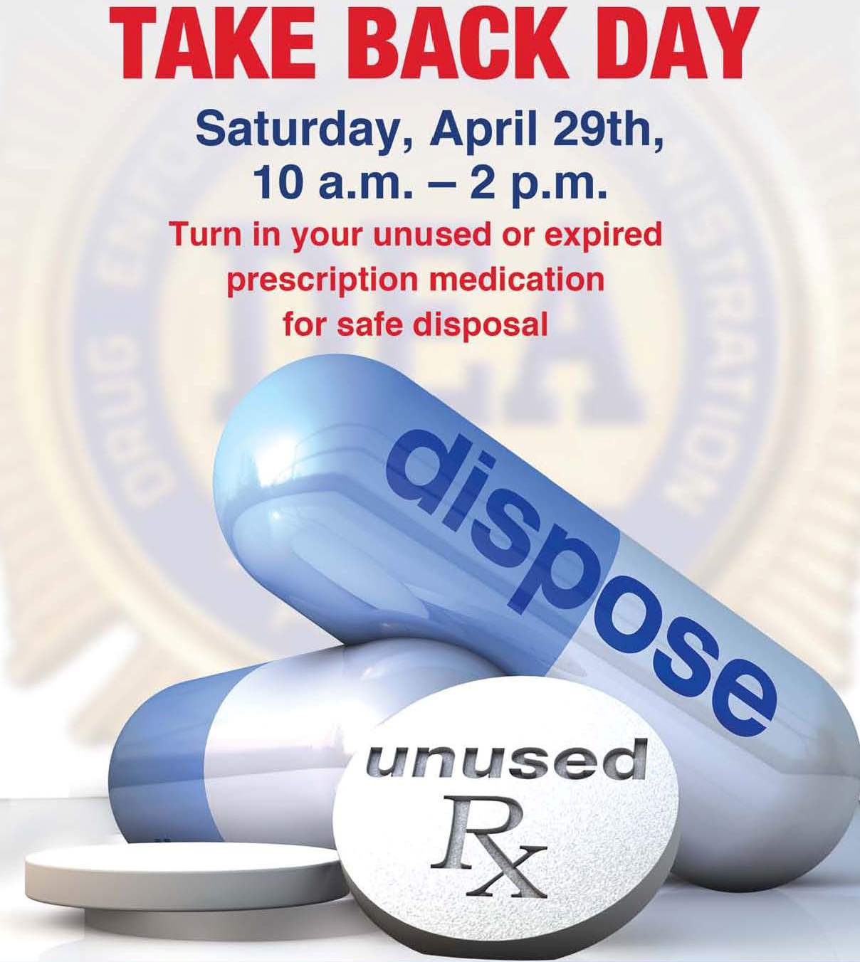 DeLand Police Taking Back Unwanted Prescription Drugs Image